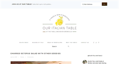 Desktop Screenshot of ouritaliantable.com